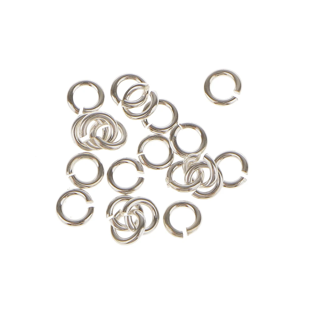 

60pcs Open Jump Rings Round Ring Connectors for Chainmail Jewelry Bracelet Necklace Making