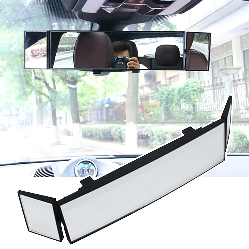 Universal Car Truck Van Pickup Interior Clip On Rear View Convex Mirror Driving Safety Wide Angle Rearview Blind Spot Mirrors