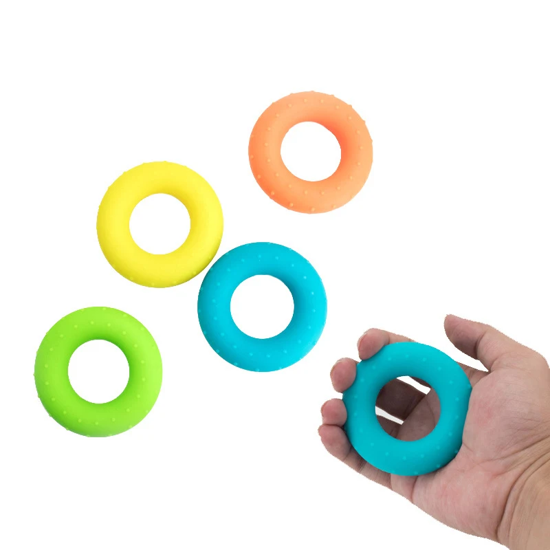 

Adjustable Hand Grip 20-60LB Ring Silicone Finger Forearm Trainer Carpal Expander Muscle Workout Exercise Gym Fitness