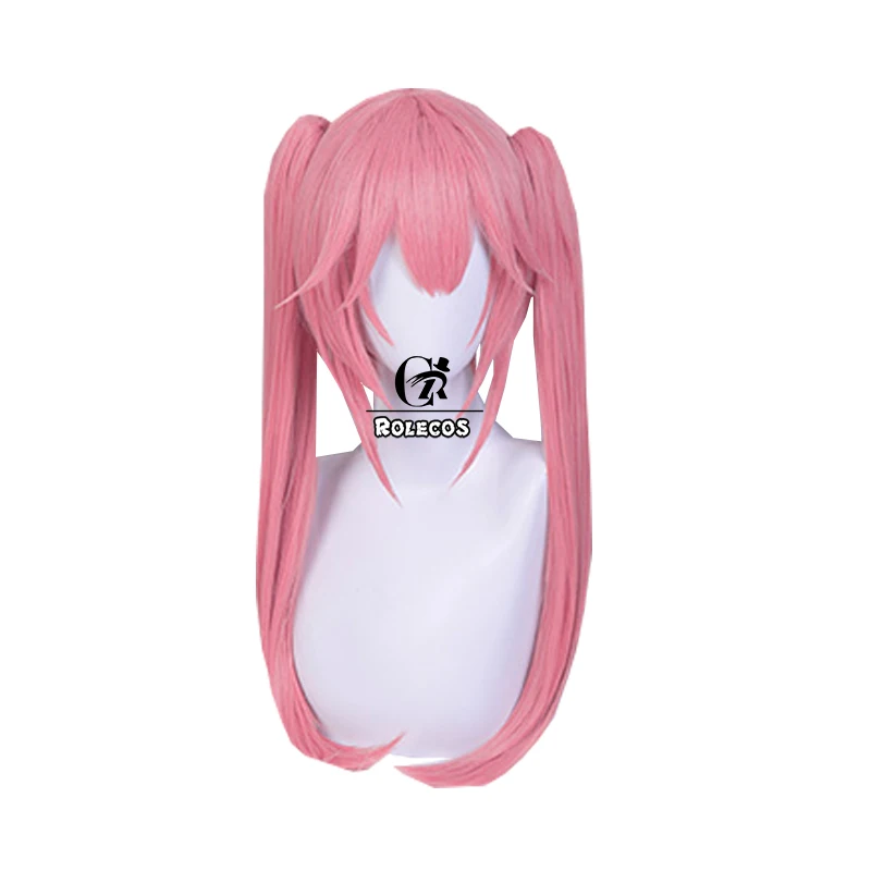 

ROLECOS Game Fate Tamamo no Mae Cosplay Hair Fate Extra Tamamo no Mae Cosplay Headwear FGO Fox Pink Hair Long Synthetic Hair