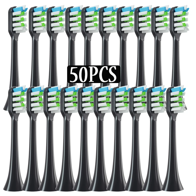 

20/50pcs/Set For SOOCAS X3/X3U/X5 Replacement Heads Sonic Electric ToothBrush Soft DuPont Clean Brush Nozzle Cabeza de cepillo