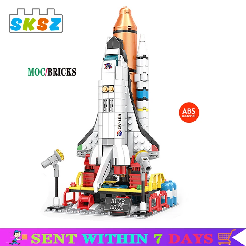 

Новинка 2021, Космический Шаттл, космическая капсула, Ракетница, 3 стиля, строительные блоки, подарки на день рождения