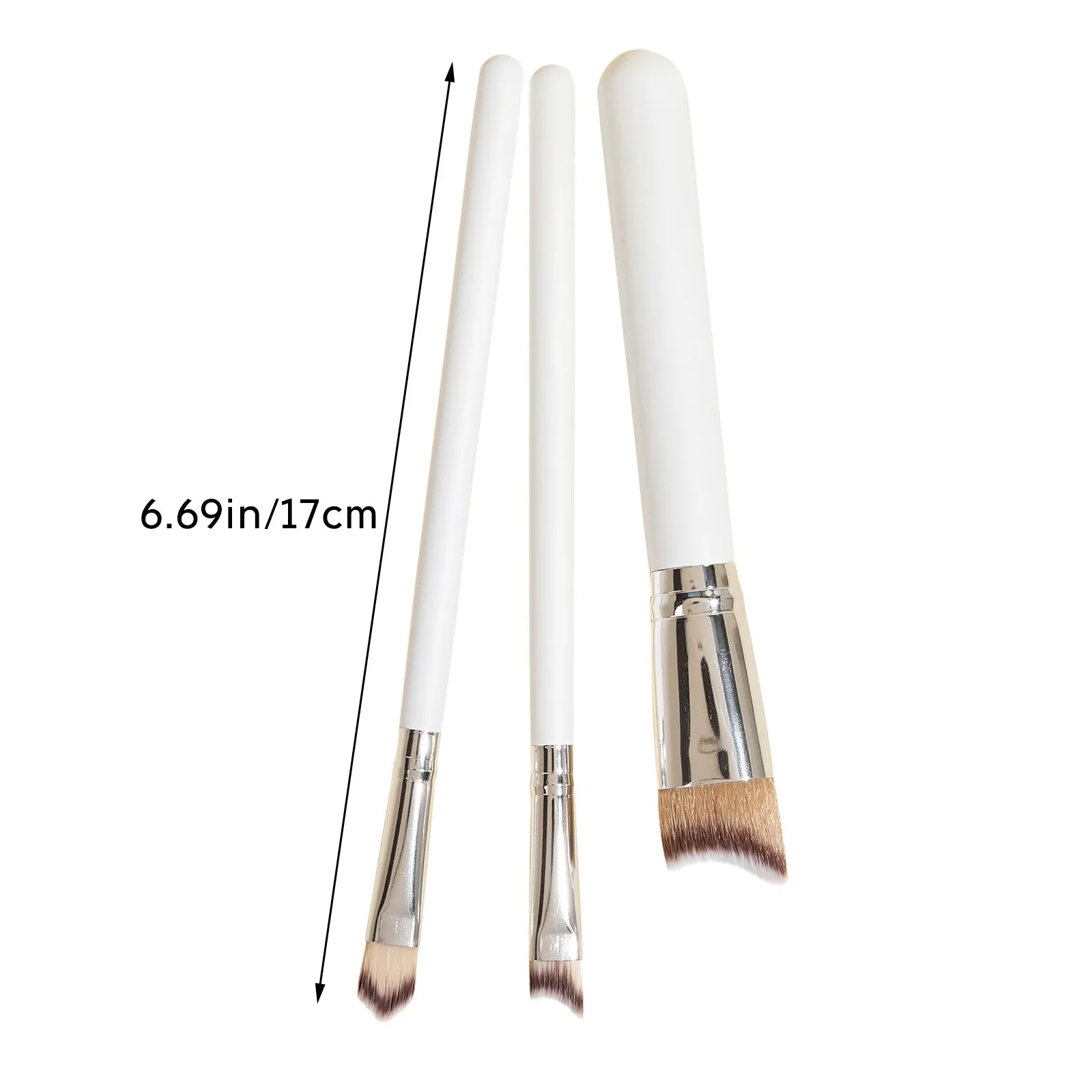 

Professional makeup brushes Eye Blush For eyebrows cosmetic powder foundation Eye shadow Concealer make up Brush tools 3 Pcs New