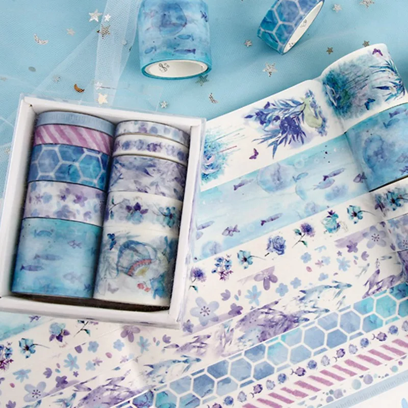 

10 Rolls/Set Cute Plant Leaves Washi Tape Kawaii Flower Masking Tape Decorative Tape For Sticker Scrapbooking DIY Photo Album