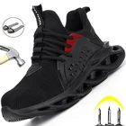 Дропшиппинг Для мужчин, безопасная обувь Мужские ботинки легкая защитная обувь Сталь носком прочные рабочие ботинки противоударные туфли 2020