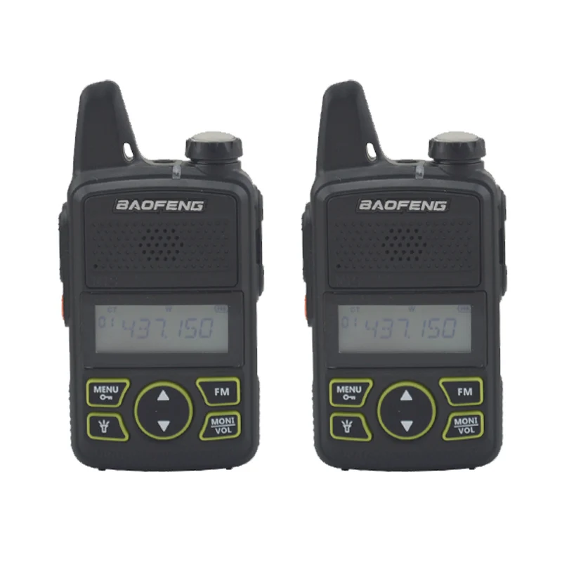 Портативная рация baofeng bf t1 Talkie UHF 400 470MHz 20CH 1 W Mini pocket Ham FM radio с наушником 2 шт.|Рации| |