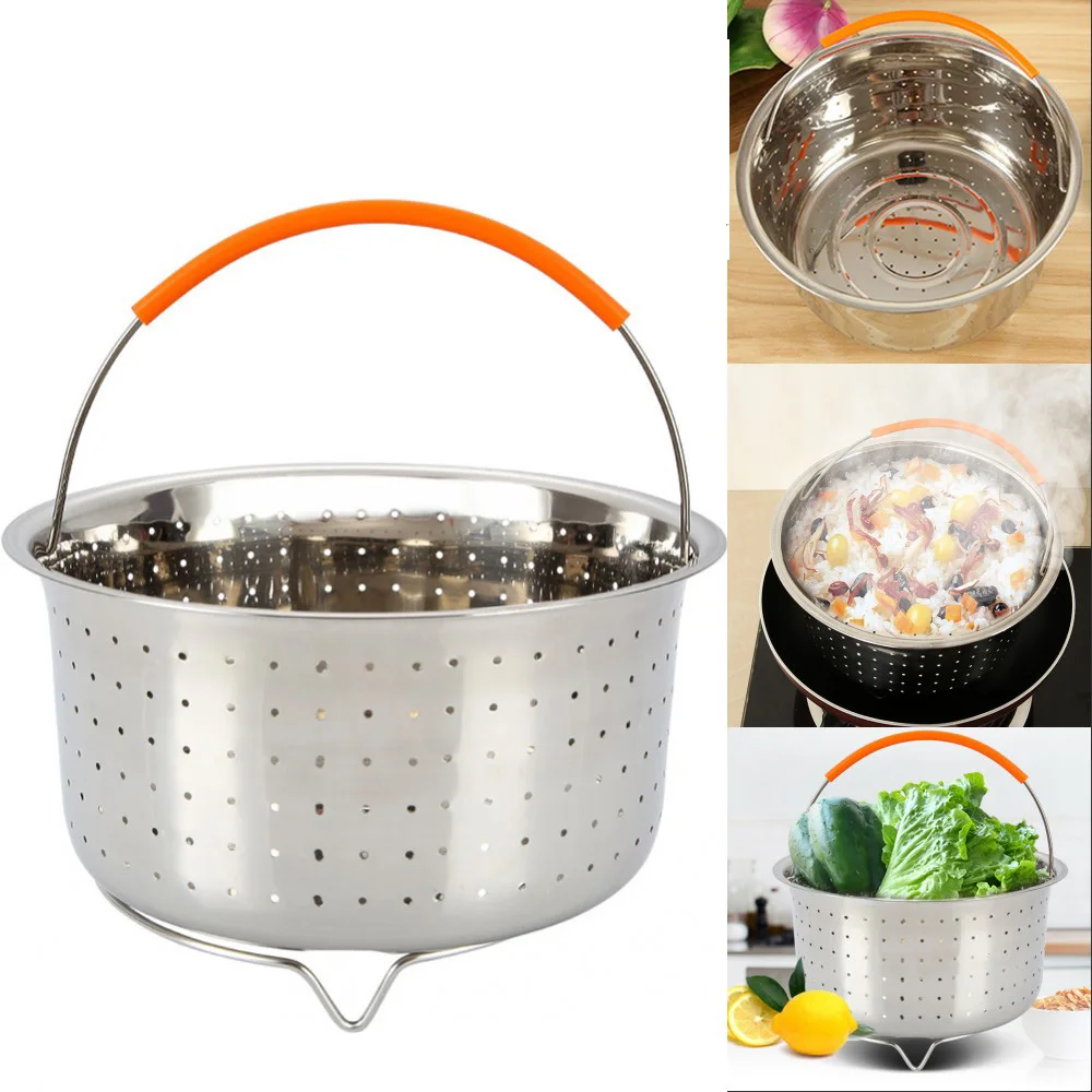 Яичная плита для фруктов овощей тарелок раскладной дуршлаг Паровая корзина пища