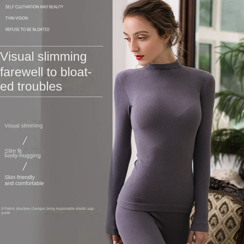 Женское термобелье Pliktea теплая одежда для сна зимние длинные кальсоны женские