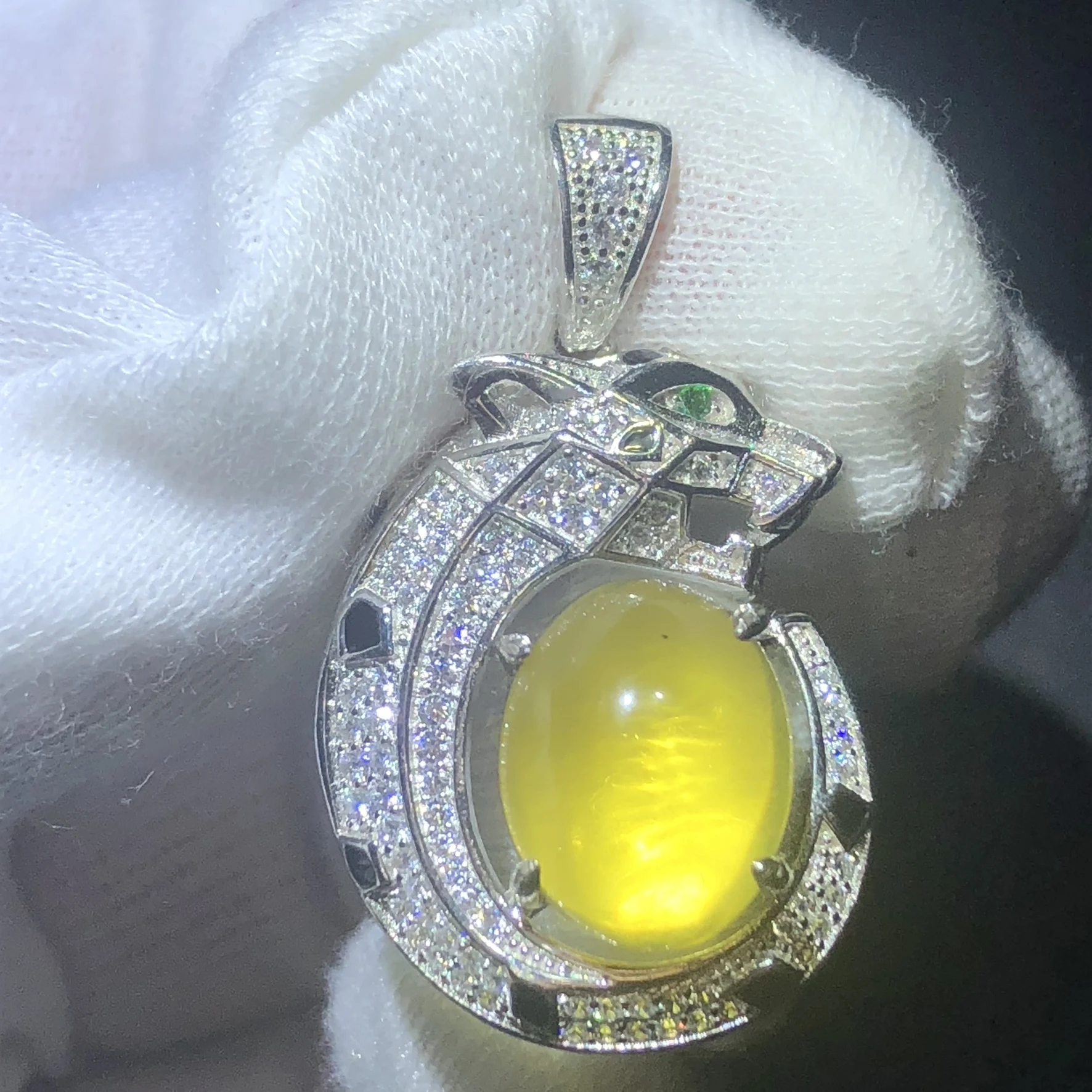 Женское ожерелье с леопардовым принтом серебро 925 пробы 100% натуральный