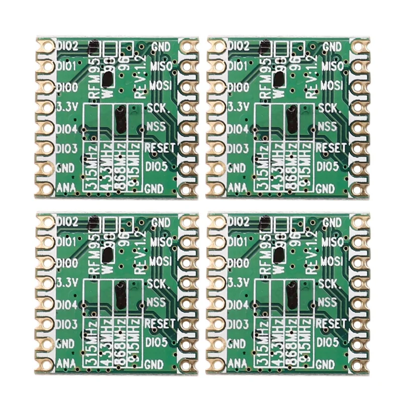 4 шт. RFM95 RFM95W 868 868MHz LORA SX1276 модуль беспроводного приемопередатчика FCC ROHS ETSI