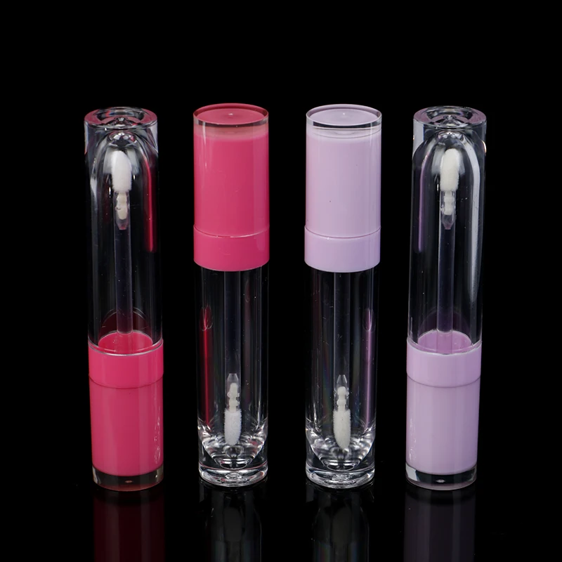 

5pcs/lot 5ML Empty Lip Gloss Bottle Pink Cap DIY Plastic Lip Gloss Tube Beauty Cosmetic Packing Container