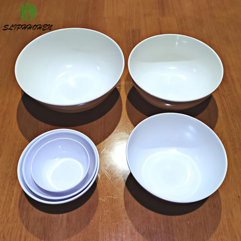 Белая маленькая миска с плоским носиком китайская семейная для риса А5