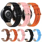 Ремешок из натуральной кожи для Samsung Galaxy Watch Active 2 42 мм, браслет для смарт-часов Amazfit bip gtr gts, 20 мм