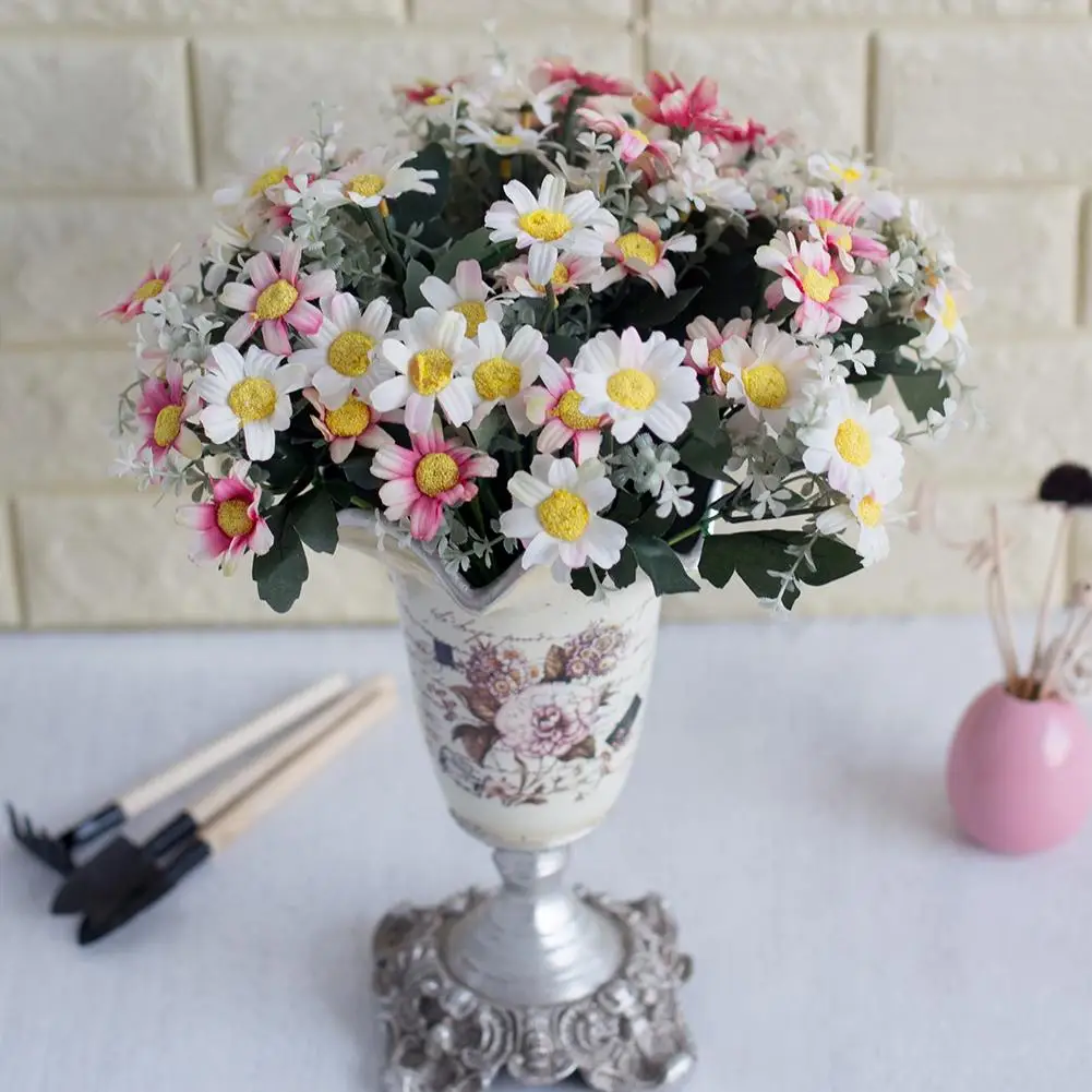 

1 Bouquet Artificial Coreopsis Plastic Fake Flower Home Hotel Shop Decoration
