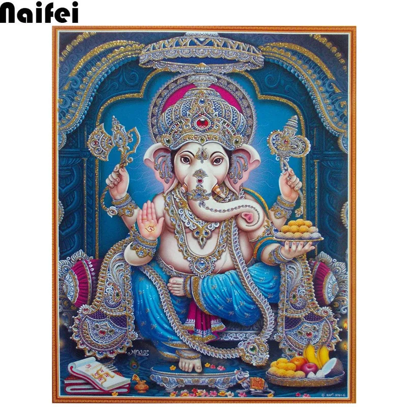 5D алмазная вышивка Ганеш холст искусство Будда DIY живопись крестиком полная