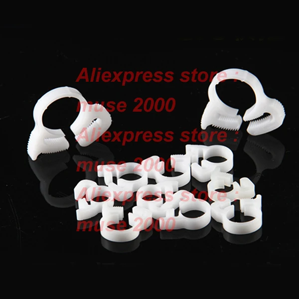 Пластиковый хомут для шланга зажим трубки силиконовой резины держатель крепеж