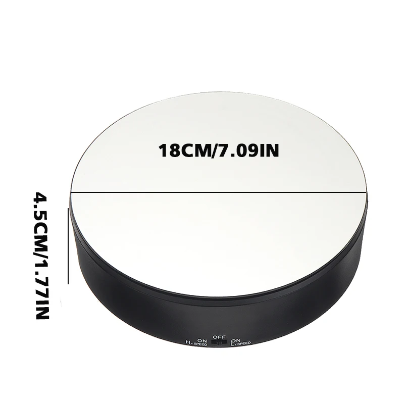 Вращающаяся на 360 градусов электрическая витрина с регулируемой скоростью