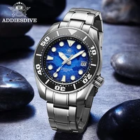 addies dive mens stainless steel watch 200m diving calendar display bgw9 luminous watch sapphire crystal nh35 automatic watches