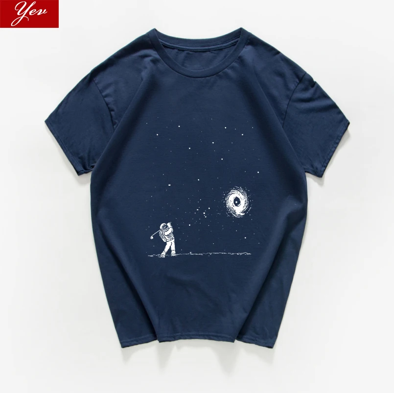 

Мужская хлопковая футболка, забавная Винтажная футболка для игры в гольф во вселенной, в стиле хипстера