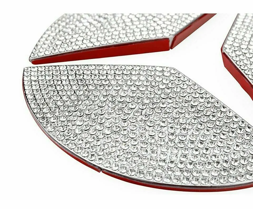 

Diamond Rhinestones Front Grill Emblem Sticker For Mercede Benz
