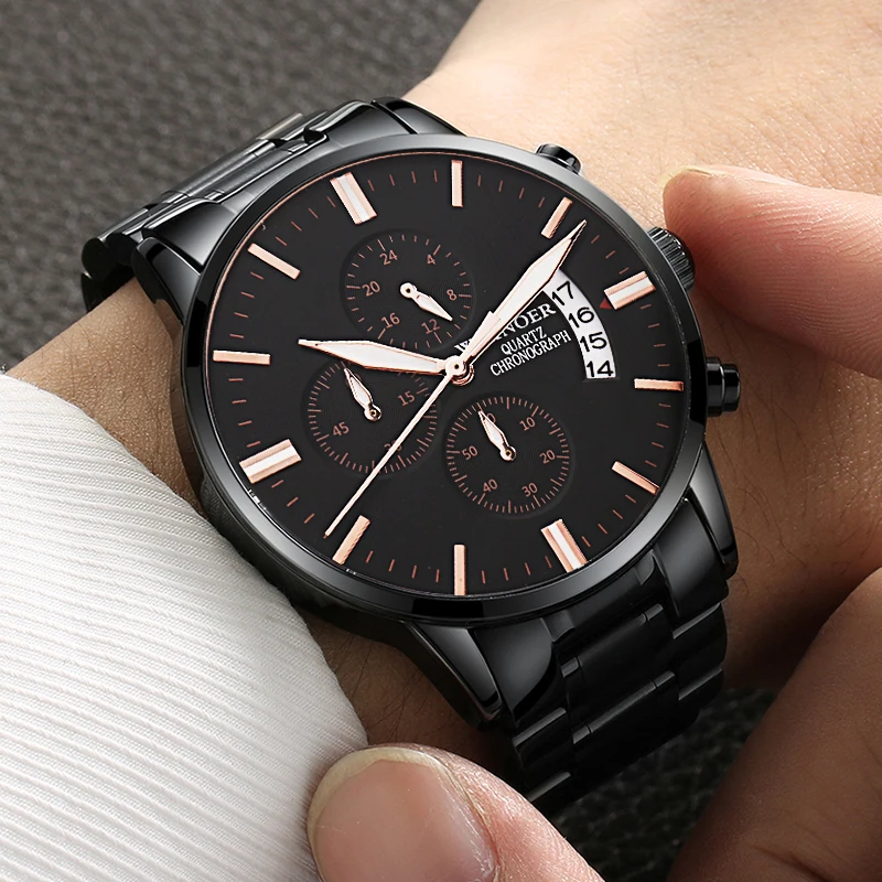 

2021 New Top Fashion Luxury Men's Watch Casual Quartz Watch Men's Waterproof Clock Ultra-Thin Mesh Material Sports Watch Reloj H