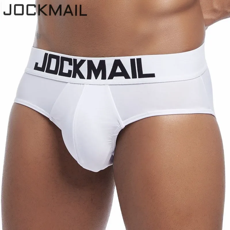 Мужское нижнее белье JOCKMAIL сексуальные мужские трусы из ледяного шелка cueca для
