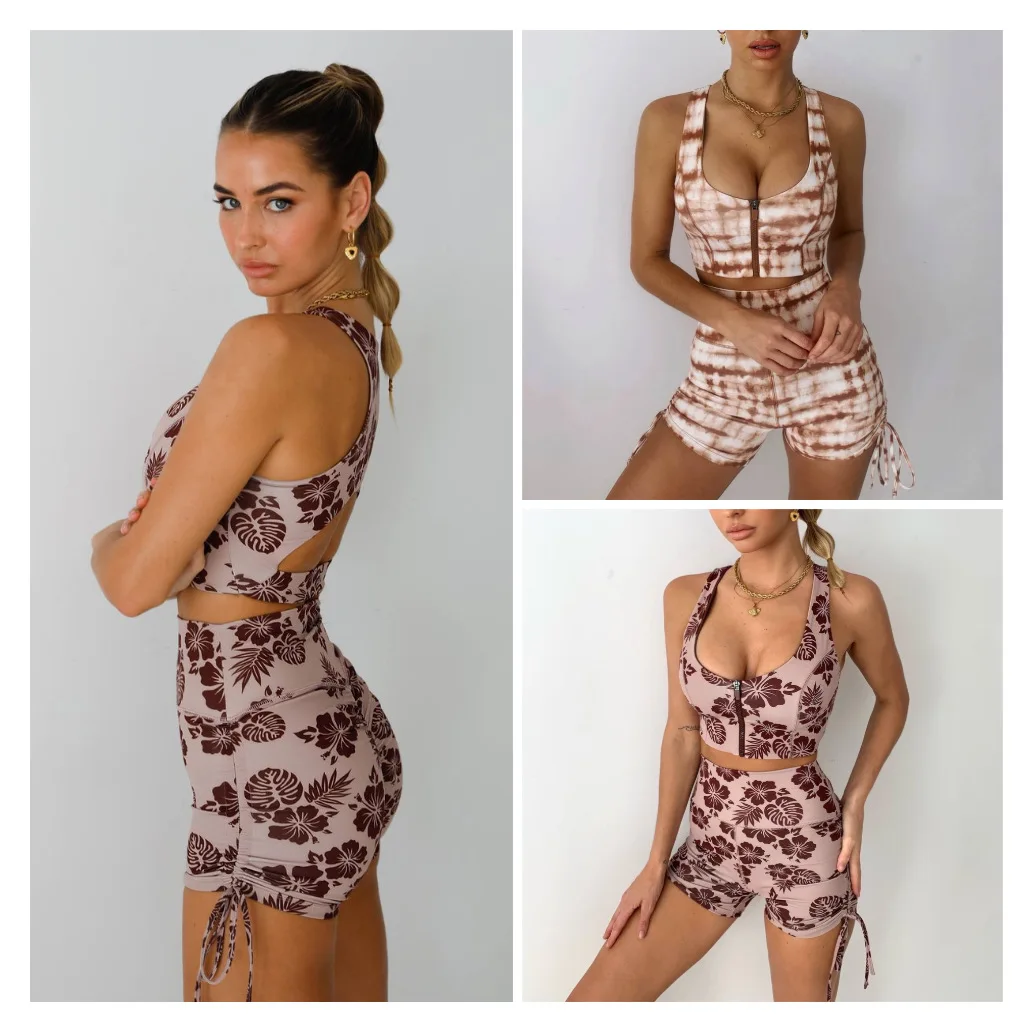 Новинка 2021 жилет на молнии NIOKI с принтом шорты шнурке спортивный костюм для