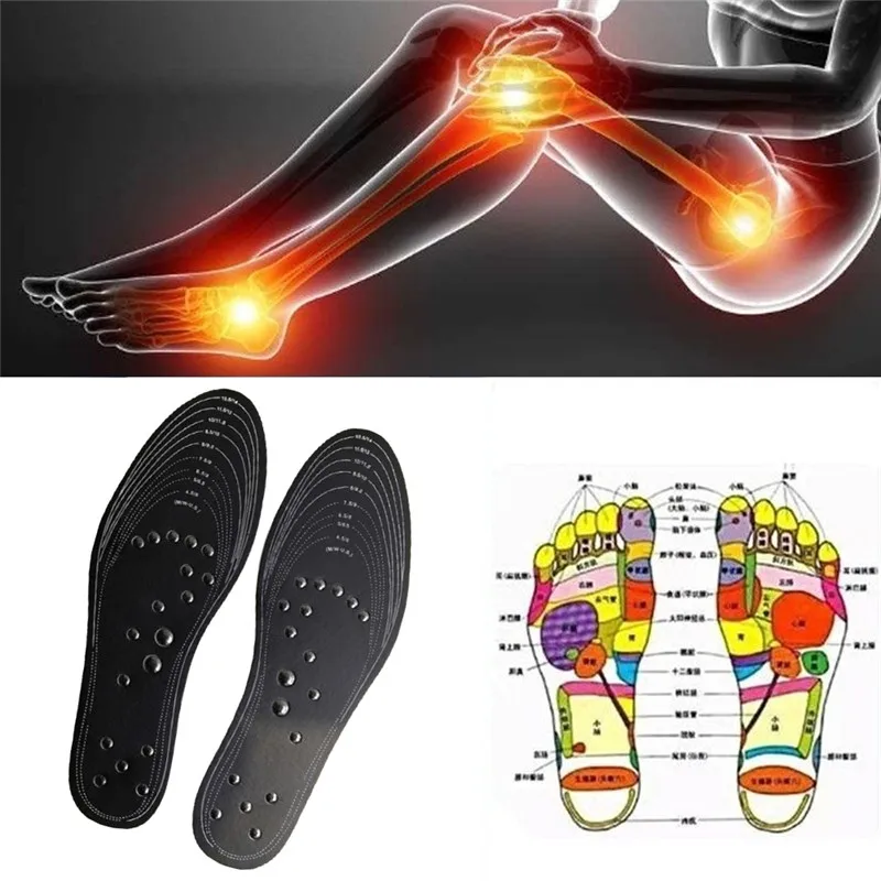1 пара магнитных стелек для массажа ног похудения потеря веса память хлопок