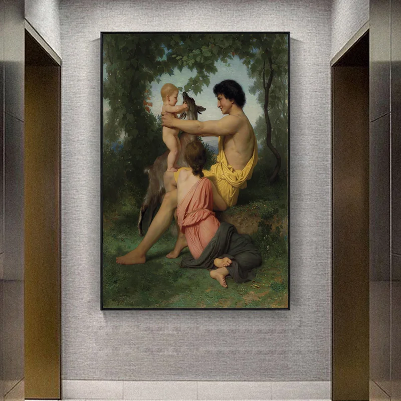 Картина на холсте для итальянских влюбленных William Adolphe Bouguereau|Рисование и