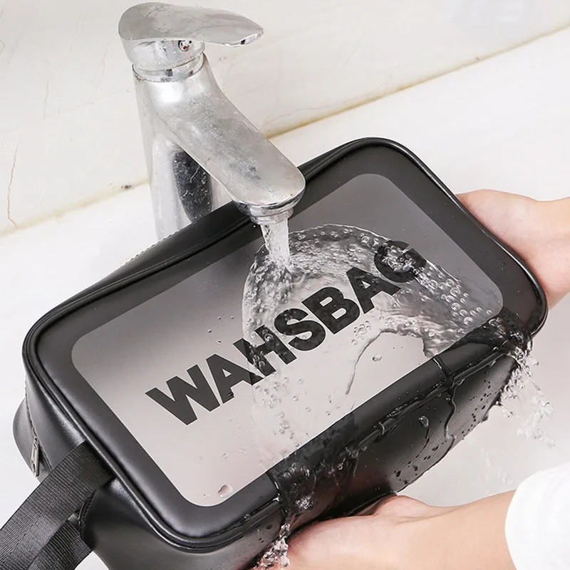 

Portable Travel Wash Bag Female Transparent PVC Waterproof Makeup Storage Pouch Large Capacity Cosmetic Organizer Beauty Case