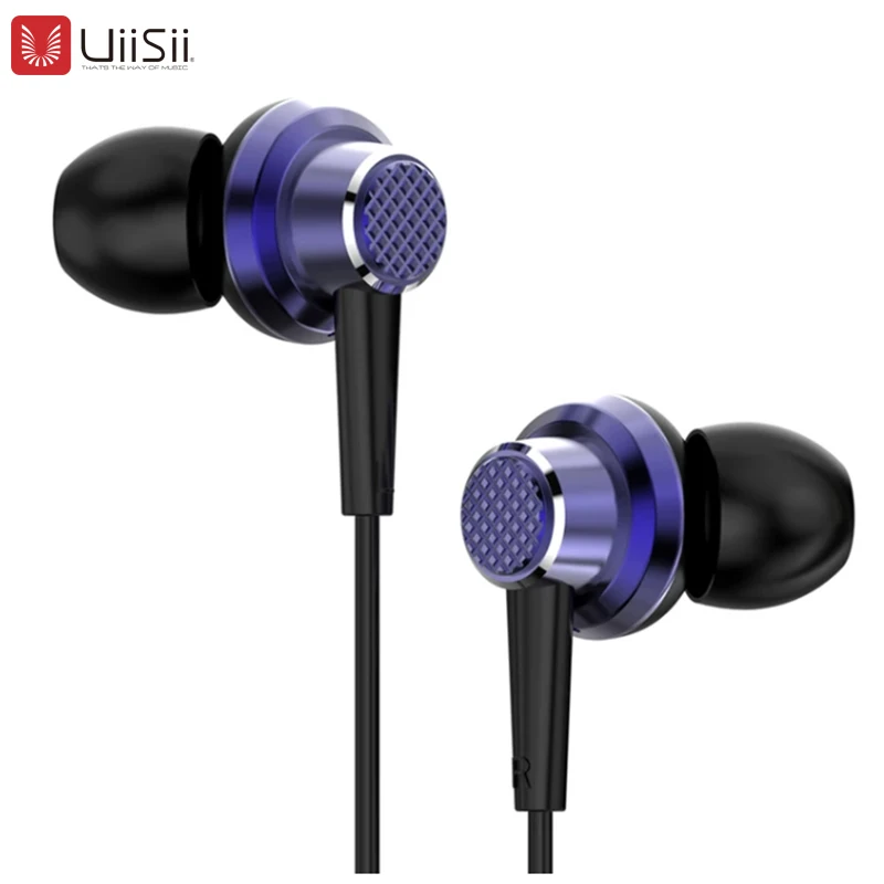 UiiSii GT900 наушники-вкладыши Проводные металлические стерео наушники, 12 мм Динамический драйвер для высокой чувствительности сенсорной регулировки тона