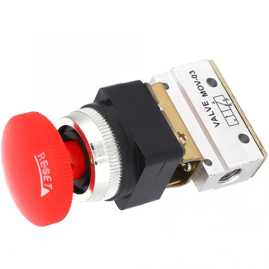 2 позиционный 3 G1/8 Пневматический Механический клапан кнопочный переключатель