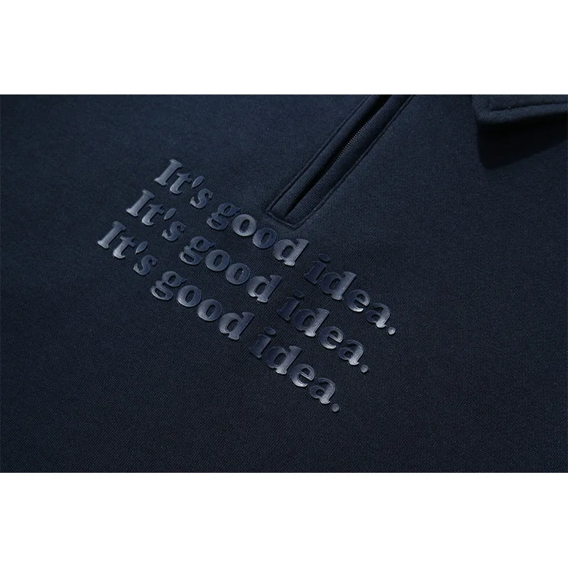 

Letter Print Turn-Down Collar Japan Style Casual Hoodies Sweatshirts Men Autumn Winter Streetwear Hip Hop Couple Wear Pullover