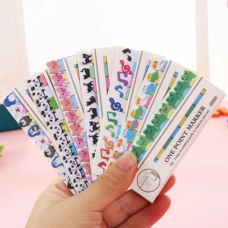 Симпатичные кавайные блокноты для записей клейкие заметок Мультяшные животные