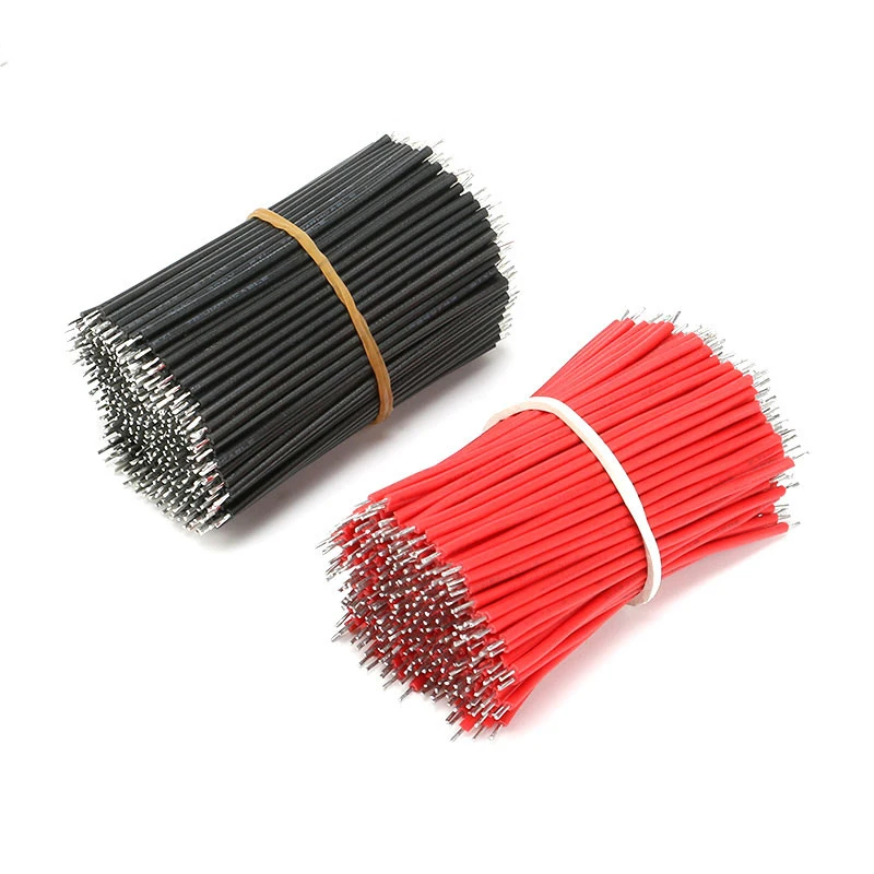 100 шт./лот Оловянная макетная плата припоя кабель 22AWG 6 см Fly Перемычка провод