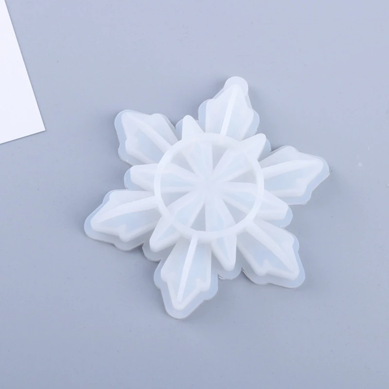 

Snowflake Pendants Casting Silicone Mould Crystal Epoxy Resin Mold DIY Crafts