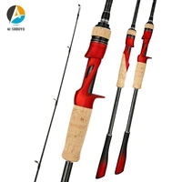 ai shouyu 2022 new style lure fishing rod m power fast action 1 8m 2 1m 2 4m carbon 2 sections fishing pole sea fishing tackle