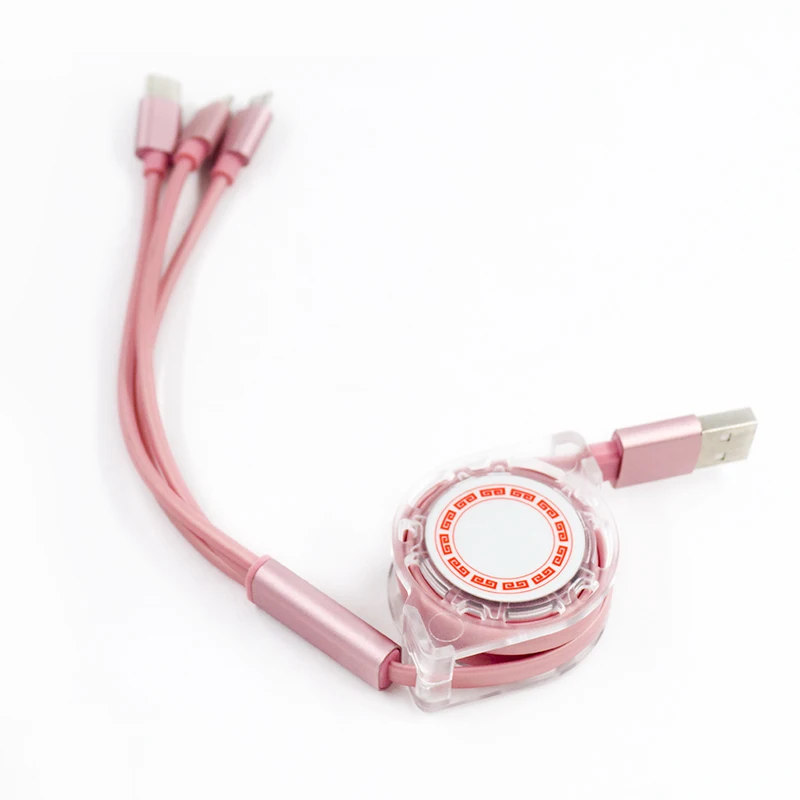 3 в 1 2.1A быстрое зарядное устройство для зарядки Micro USB кабель type C для Lightning для IPhone 8 7 X для samsung Xiaomi