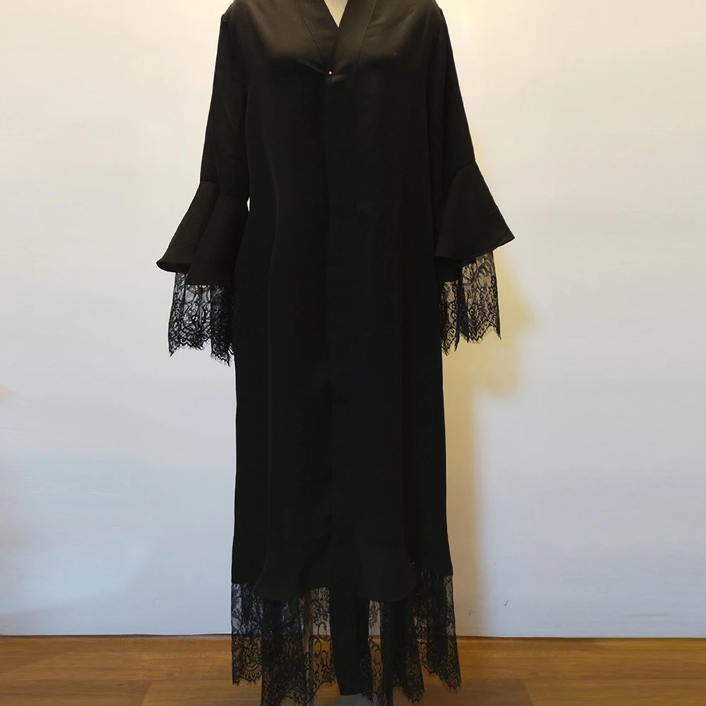 

Turkey Women Muslim Abaya Dress Moroccan Kaftan Black Eid Mubarek Prayer Abayas Dubai Hijab Islam Clothing Abayas Robe Femme