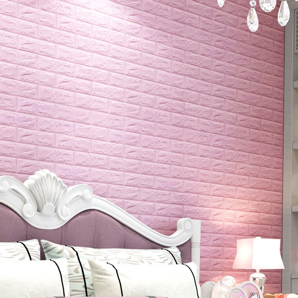 DIY Настенная Наклейка 3D Кирпич пенополиэтиленовые обои стикеры панели наклейка