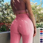 Высокая Талия Леггинсы с карманами для девочек Для женщин Фитнес разделяющий ягодицы подъема сетчатые леггинсы, большая задница и трусиков, комплект бесшовного пуш-ап бра, комплект Легинсы из материала стрейч трусики