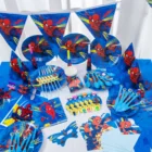 Набор одноразовых тарелок для детского душа, Человек-паук