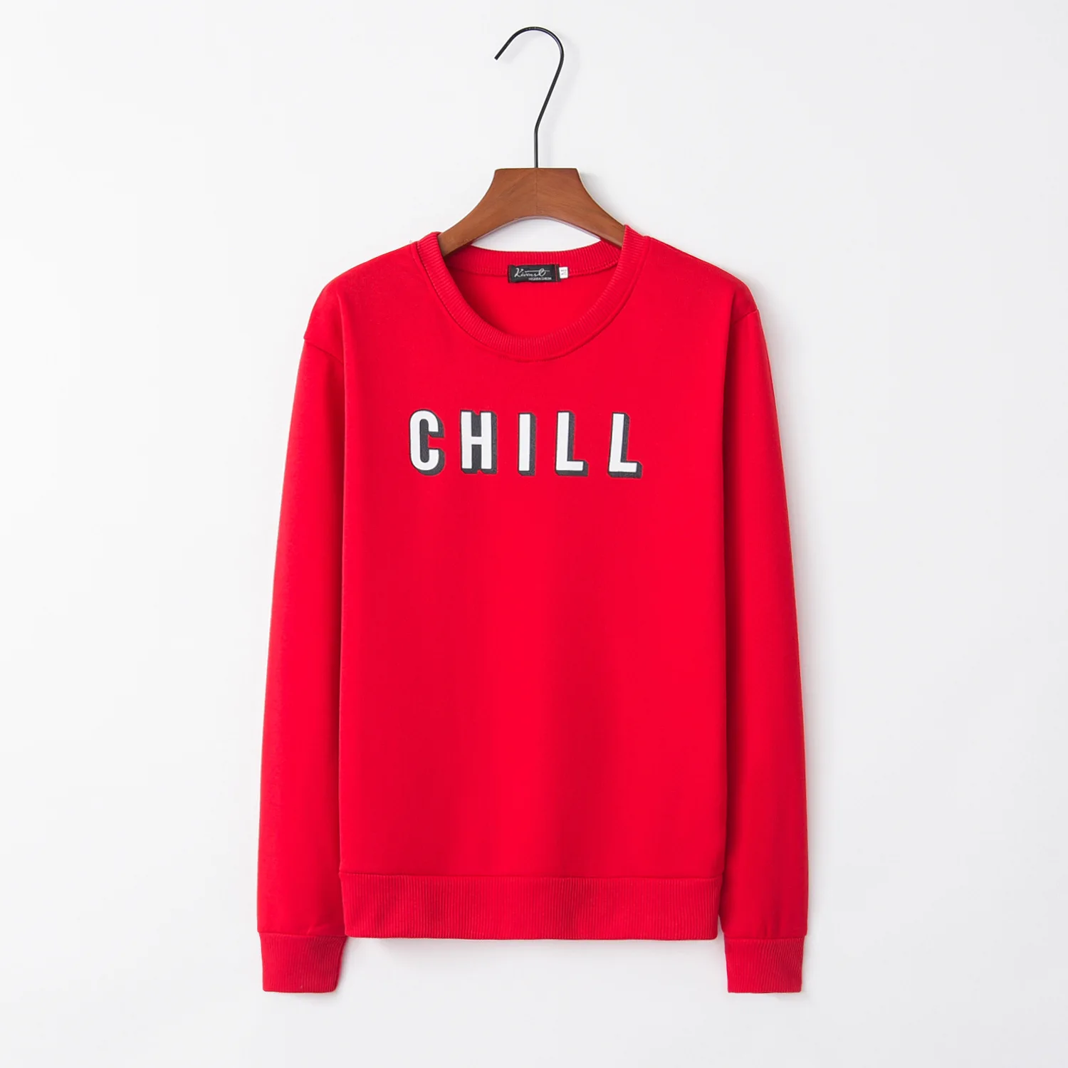 С надписью chill 2020 новый дизайн распродажа толстовки Женская Повседневная Harajuku