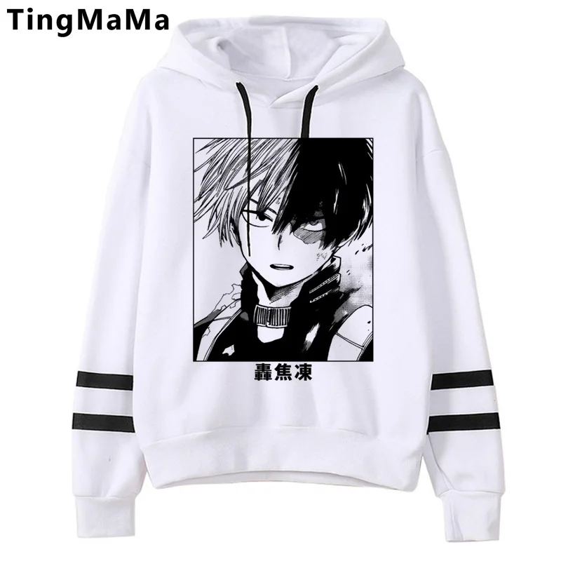 

My Hero Academia Shoto Todoroki hoodies male hip hop printed y2k aesthetic male clothing anime