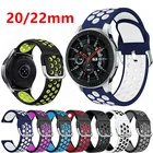 Ремешок для часов, Воздухопроницаемый браслет для Samsung Galaxy Watch 4 46 мм 42 мм Gear S3 Active 2 Huawei GT2 Huami Amazfit bip, 20 мм 22 мм
