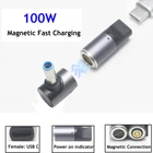 Магнитный разъем для ноутбука Hp Pavilion Envy Elitebook, 100 Вт, USB C на 4,5x3,0 мм