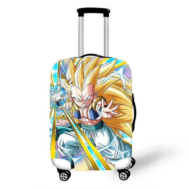 ELVISWORDS Dragon Ball Z чехол для чемодана с принтом для путешествий чемодан протектор для мальчиков девочек тележка прочный защитный чехол - Цвет: Розовый