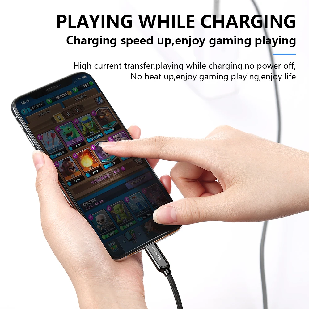 USB Type C PD кабель Mcdodo 36 Вт для iPhone lightning X XR XS Max 8 Plus 11 Pro IOS13 Быстрая зарядка передачи