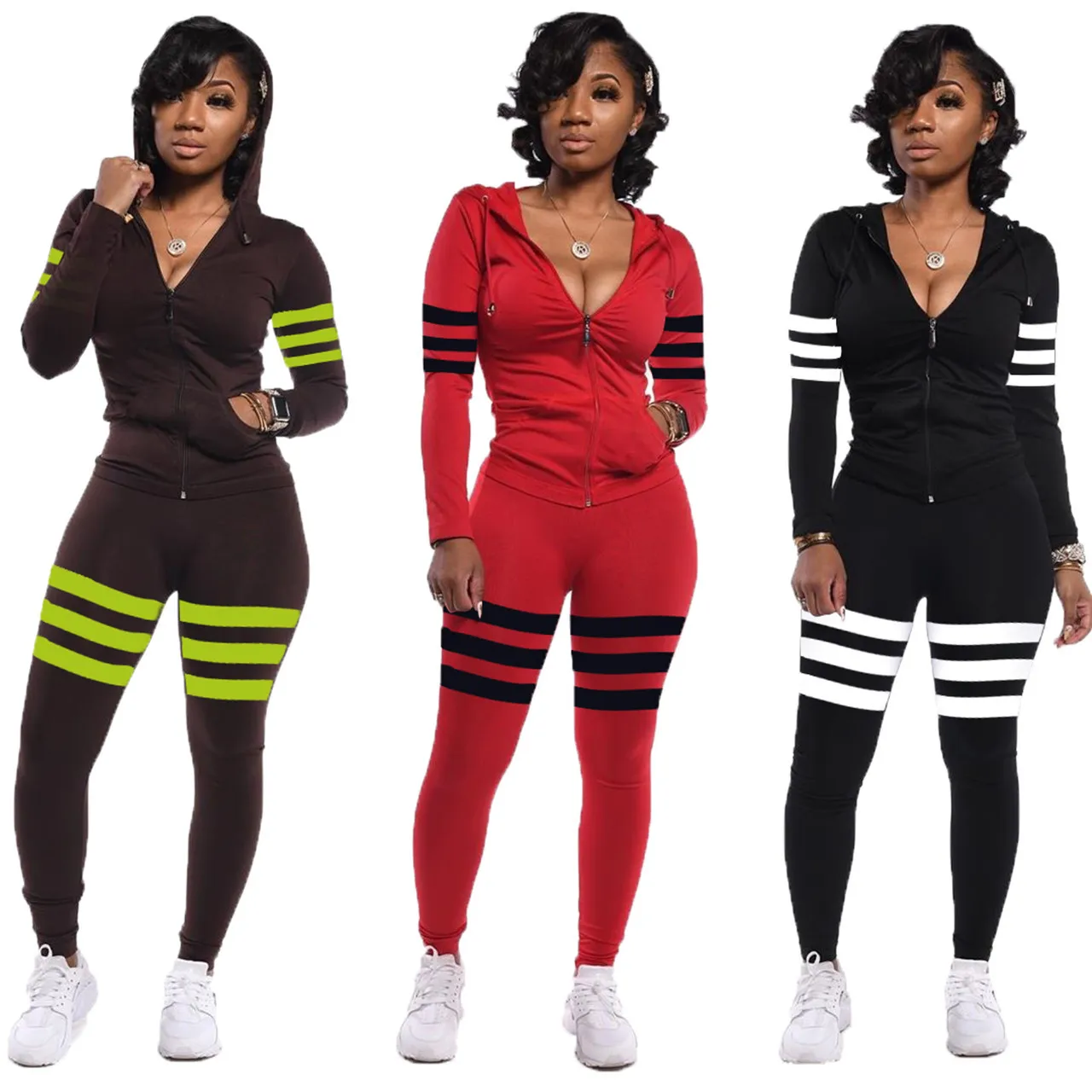 Комплект из 2 предметов Женский Повседневный Спортивный костюм комплект двух топ