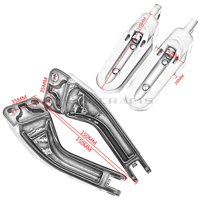 Пассажирские подножки, крепежные кронштейны для Harley Dyna Glide EFI FXDF FXDL FXDB FXDC FXD FLD FXDWG
